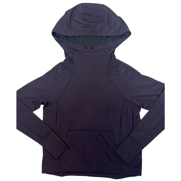 Athleta Tops - Athleta Women’s Hoodie Pullover Black Long Sleeve Funnel Neck Size M Activewear